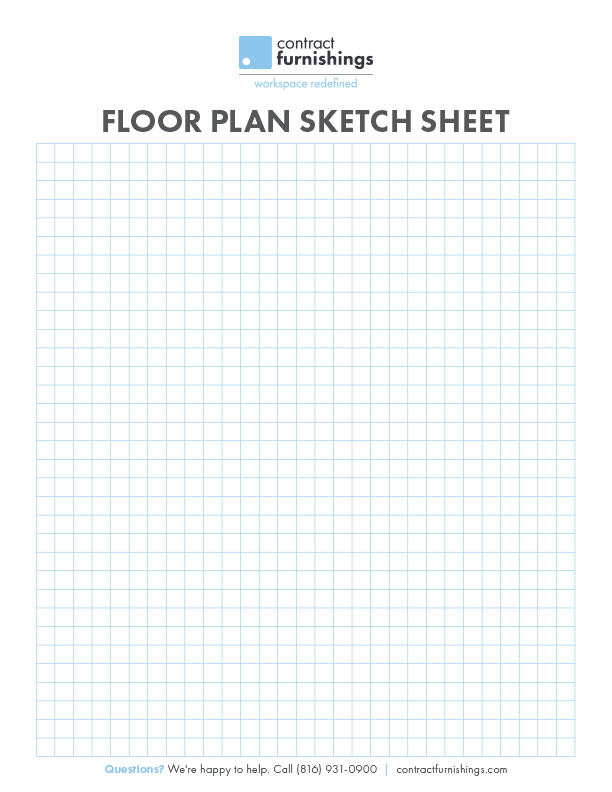 contract furnishings floor plan sketch sheet