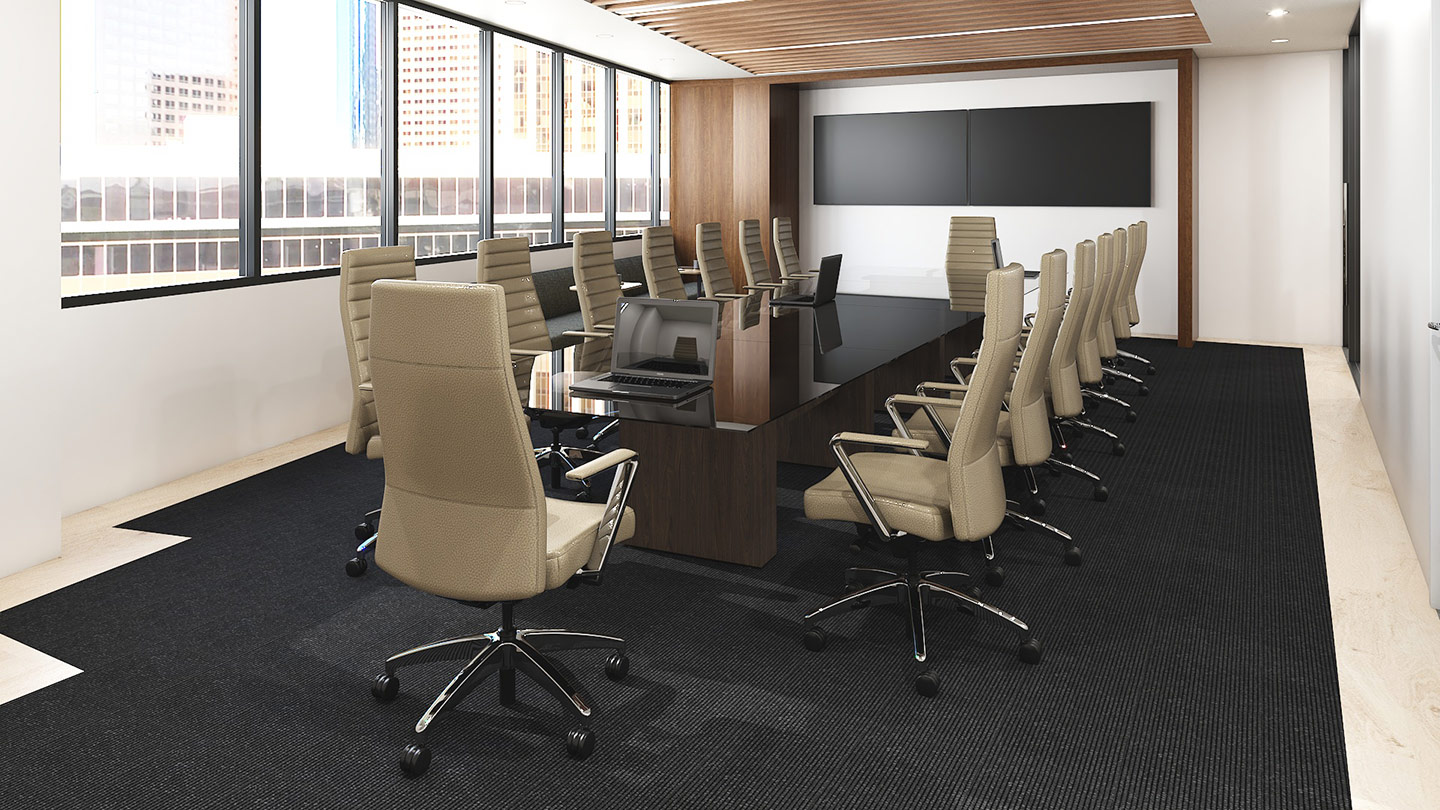 studio solutions office design color 3d renderings conference room